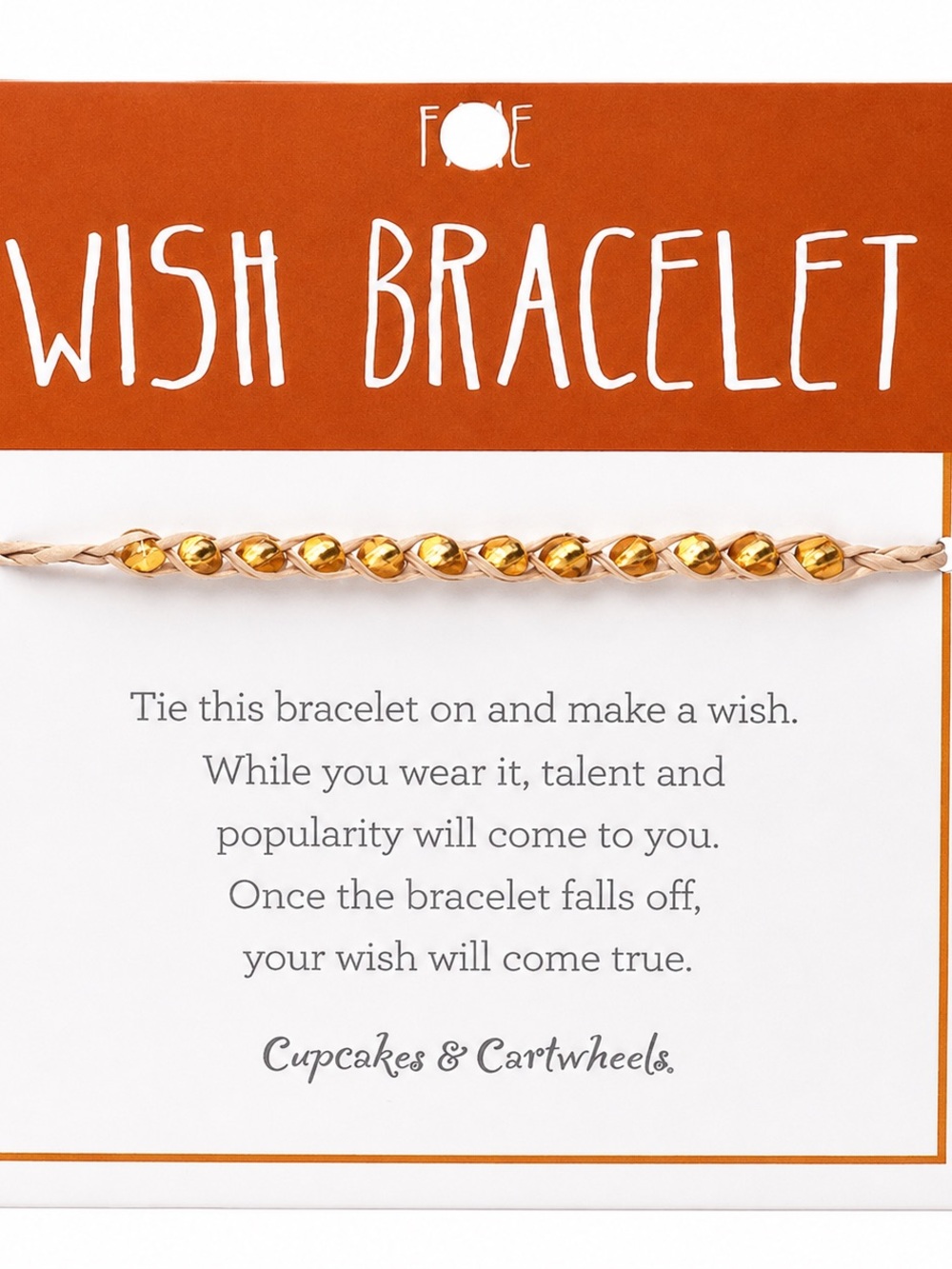 Gold Beaded Wish Bracelet Boho Braided Cord Dainty Minimalist Friendship Jewelry